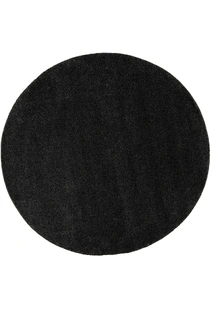 Plush Plain Black Rug