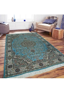Parsa Blue Medallion Oriental Rug