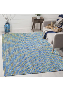 Ravine Denim & Jute Braid Rug