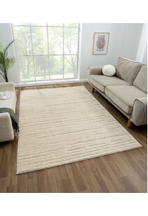 Serenade Beige Striped Rug