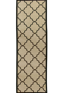 Storm Ivory Trellis Flatweave Rug