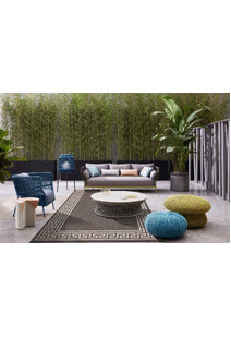 Soleil Greek Key Flatweave Rug