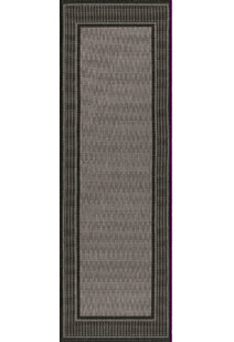 Subi Brown Border Flatweave Rug