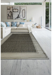 Soleil Ivory Border Flatweave Rug