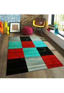 Sky Modern Square Pattern Rug
