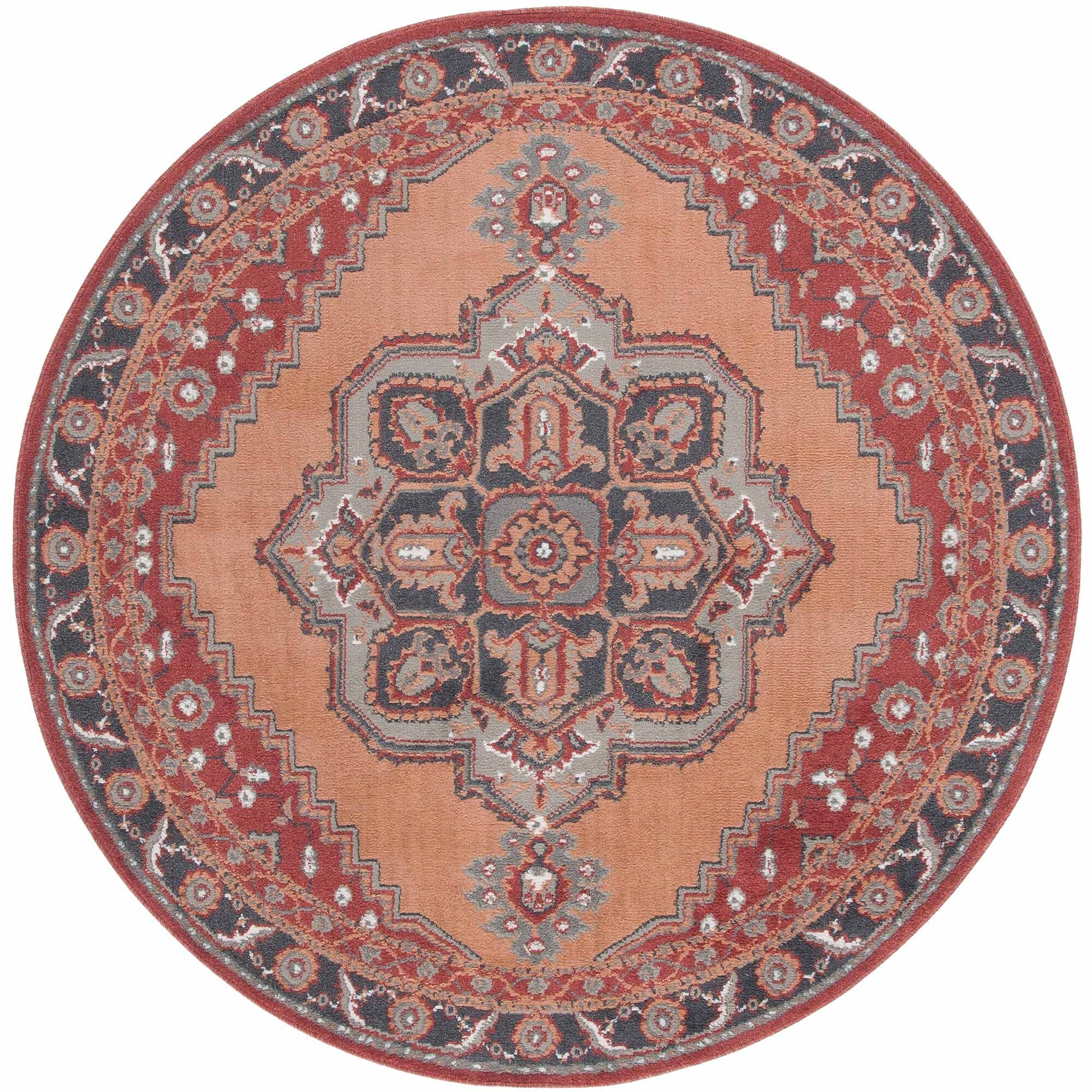 Large View Alfa Traditional Medallion Rug