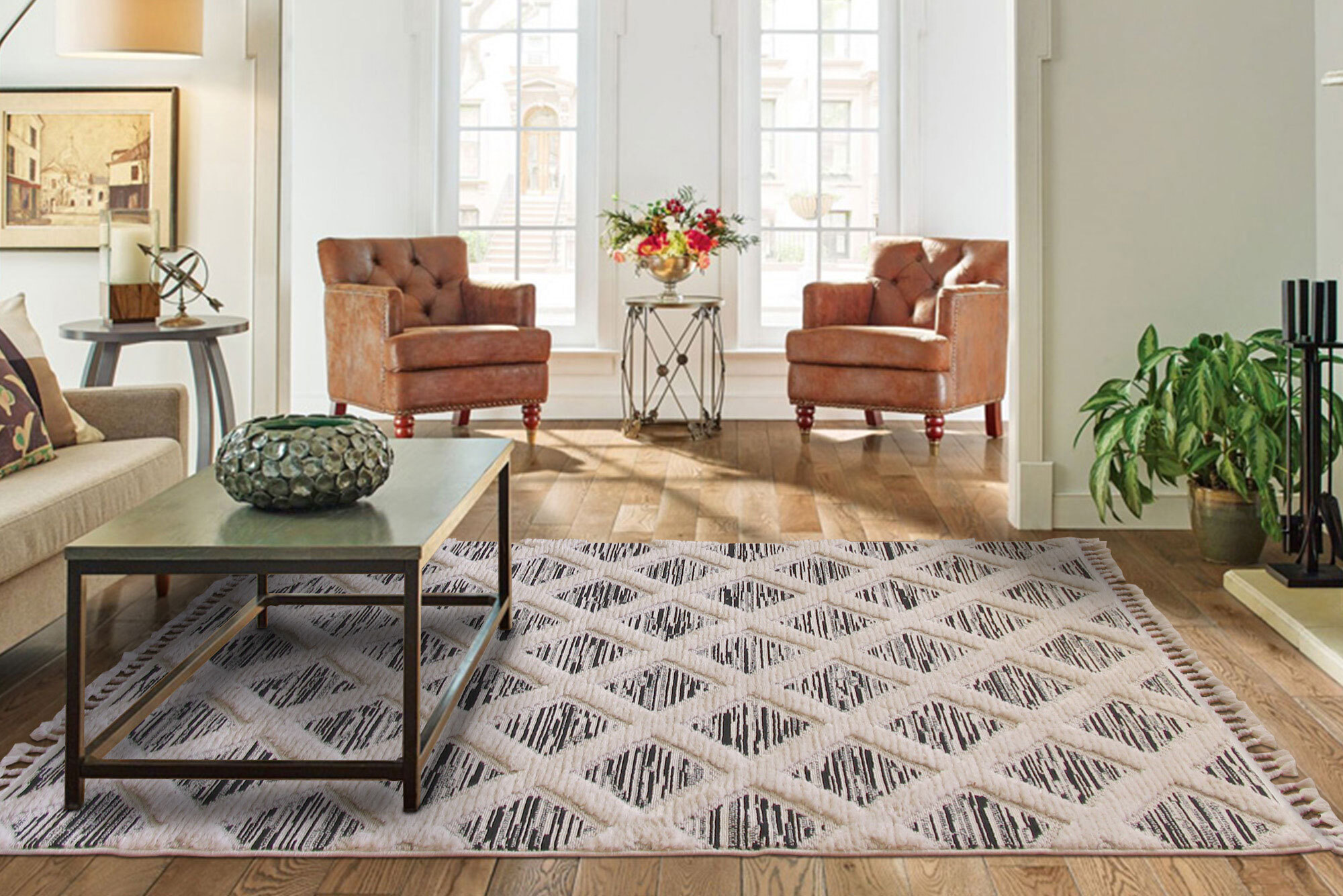 Aroma Fringed Moroccan Rug