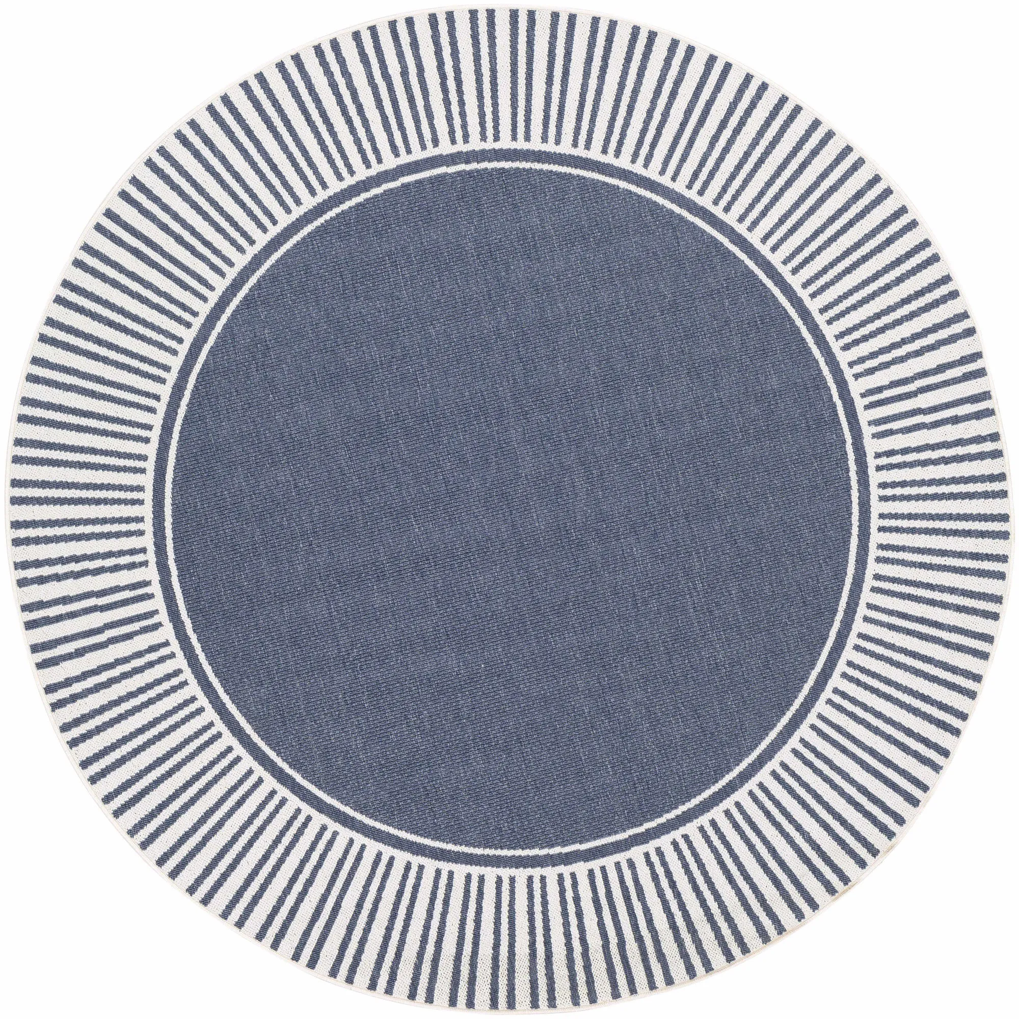 Large View Ambient Blue Indoor Outdoor Rug