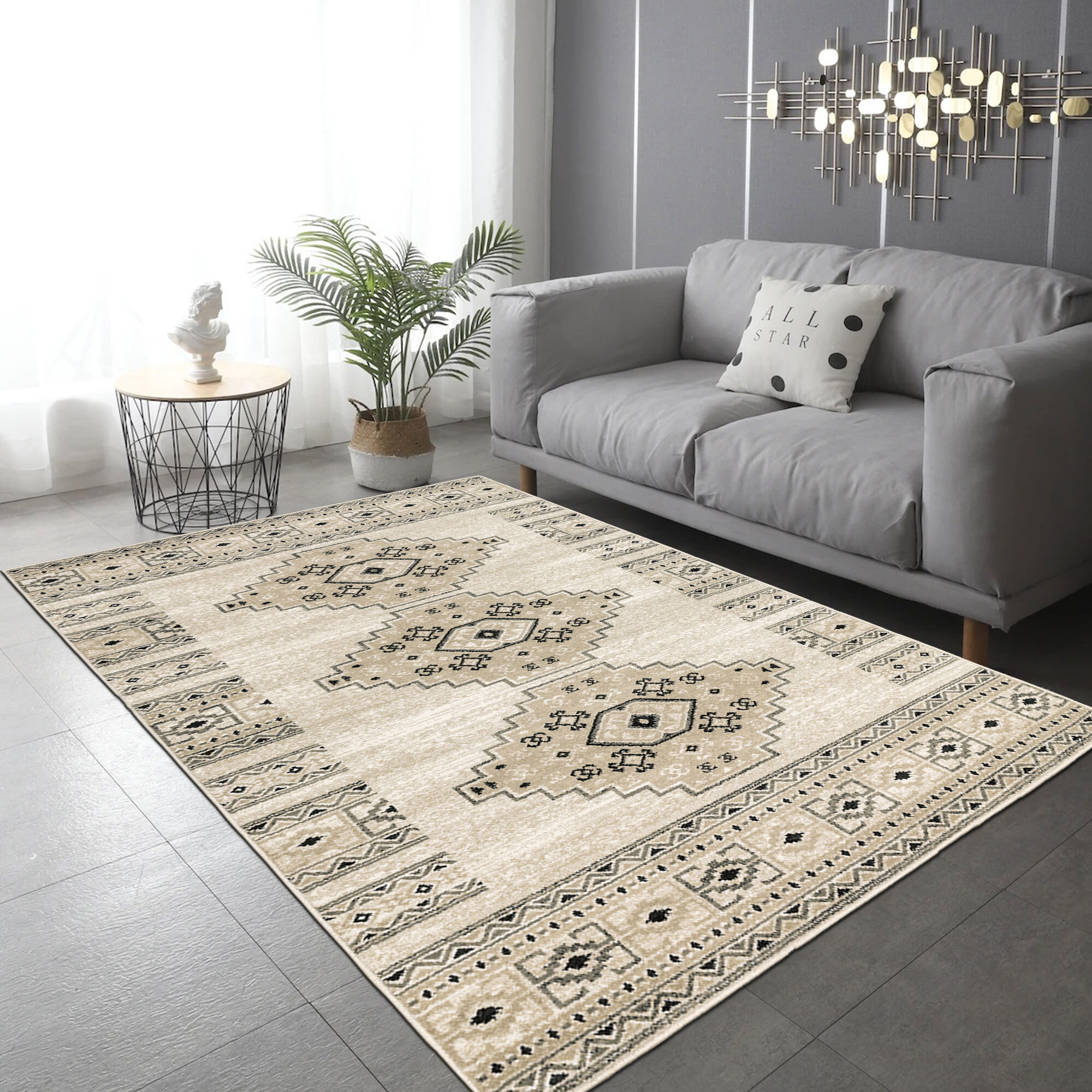 Adel Contemporary Medallion Rug