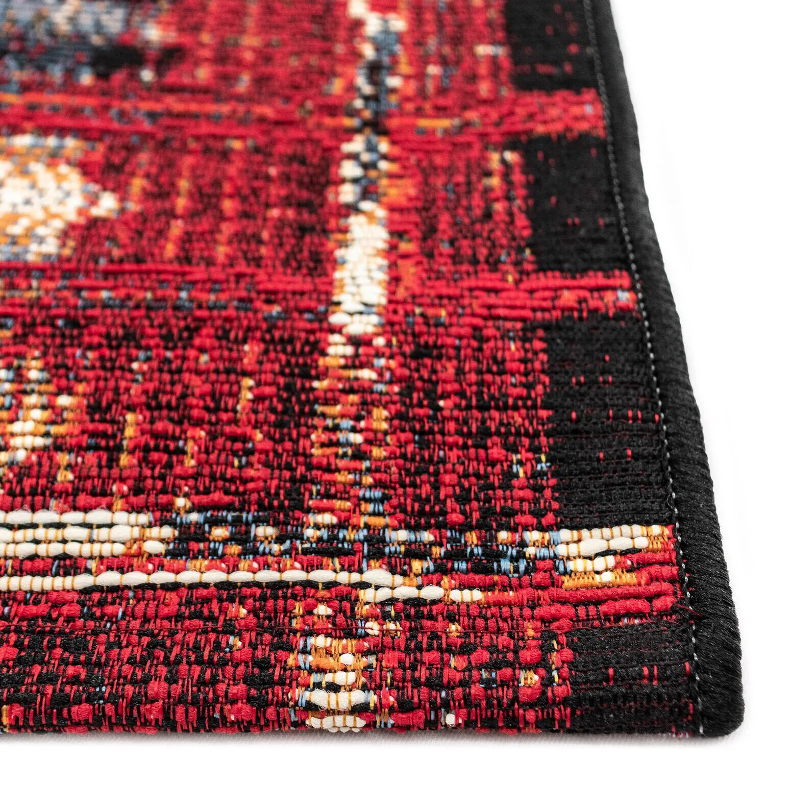 Large View Aperto Red Tribal Pattern Rug