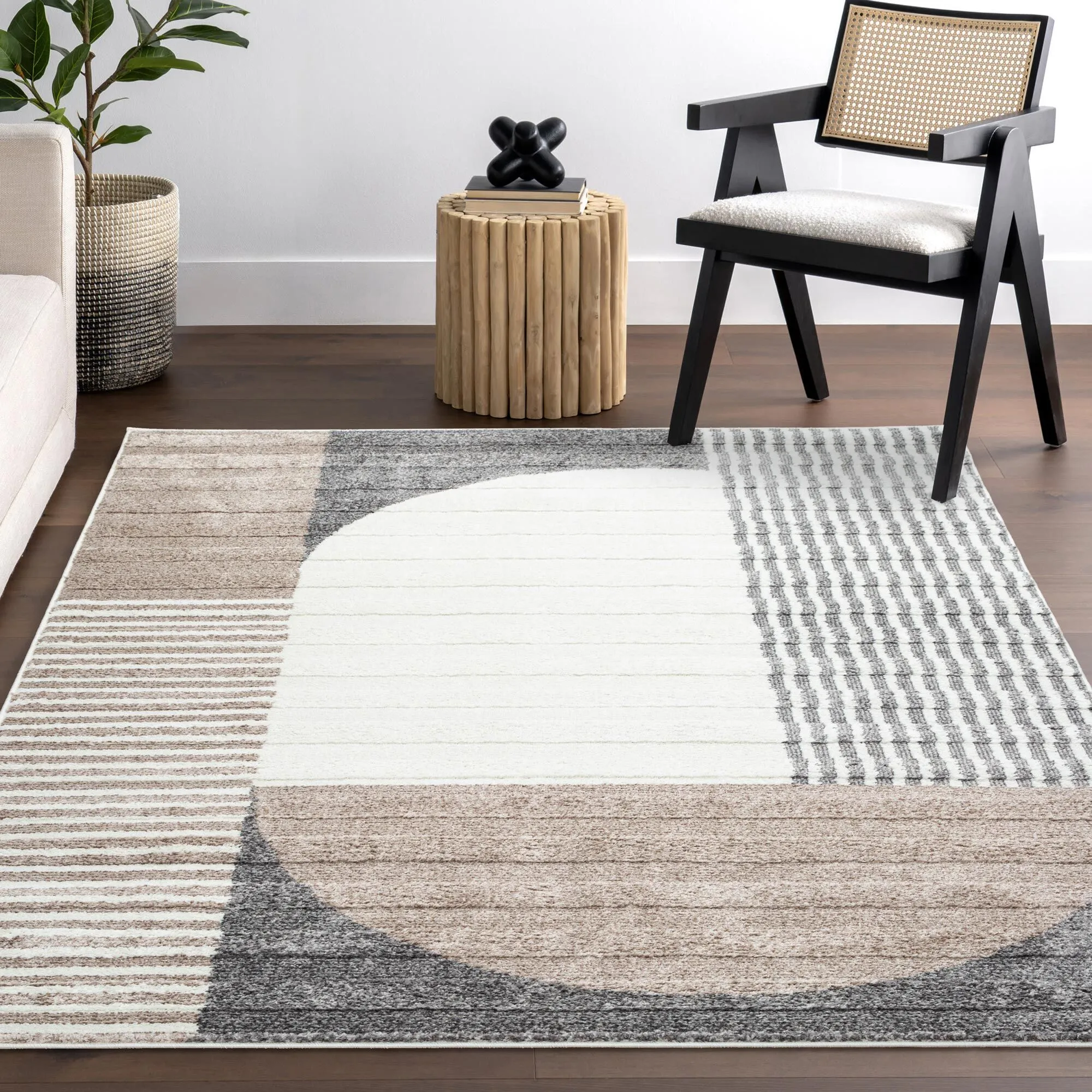 Large View Austin Geometric Striped Rug