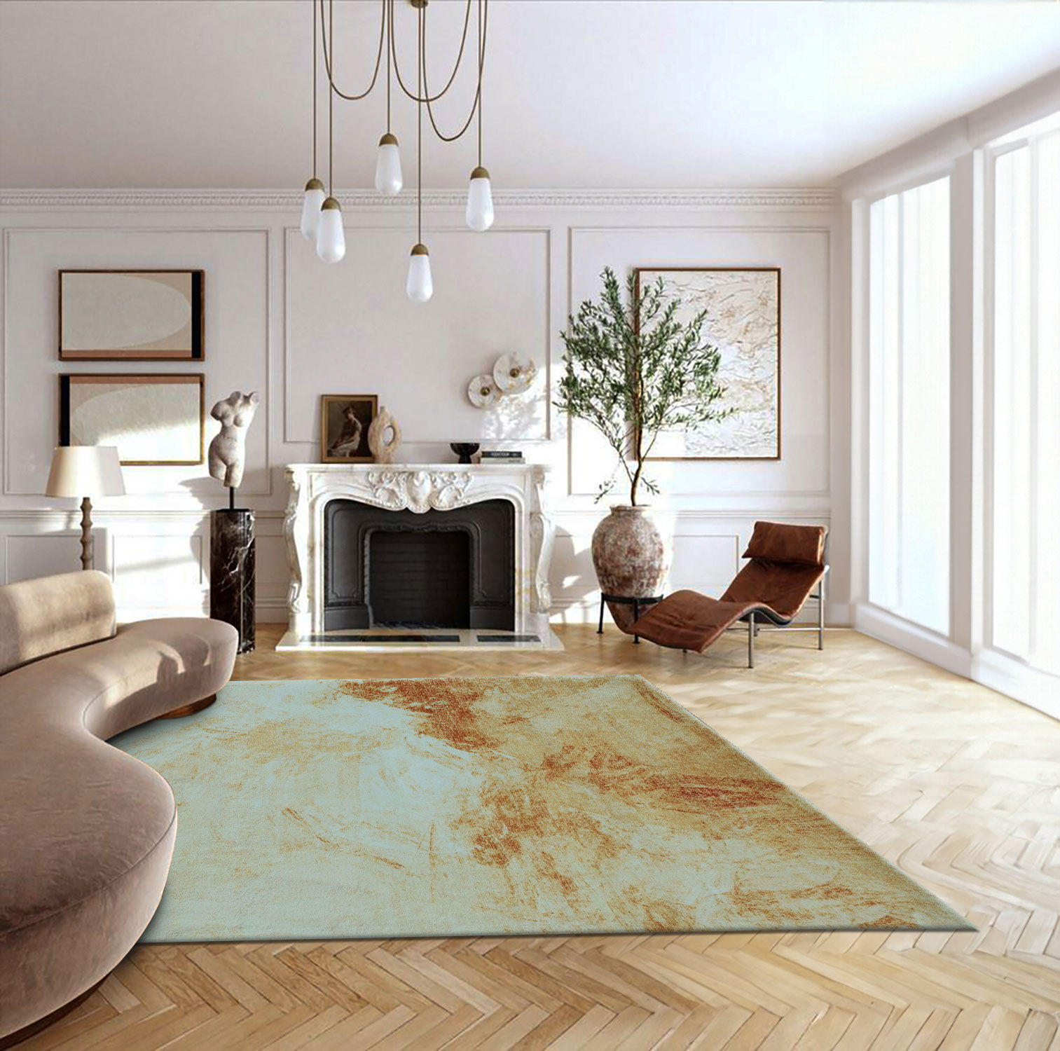 Large View Cato Contemporary Abstract Rug