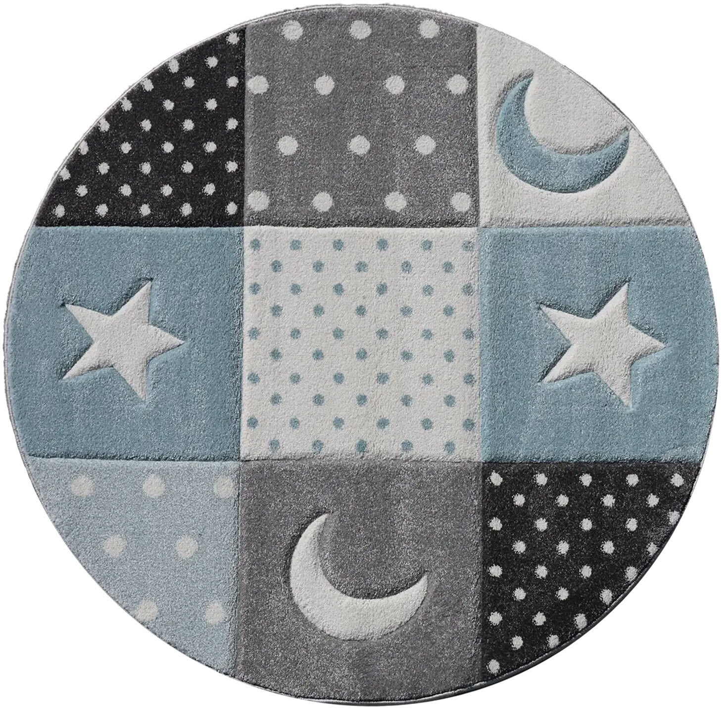 Charlie Moon & Stars Kids Rug