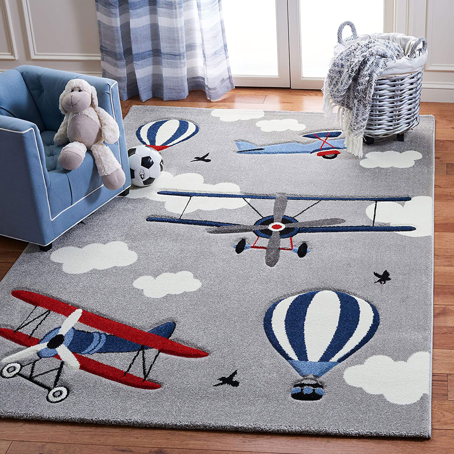 Charlie Biplane / Airplane Kids Rug