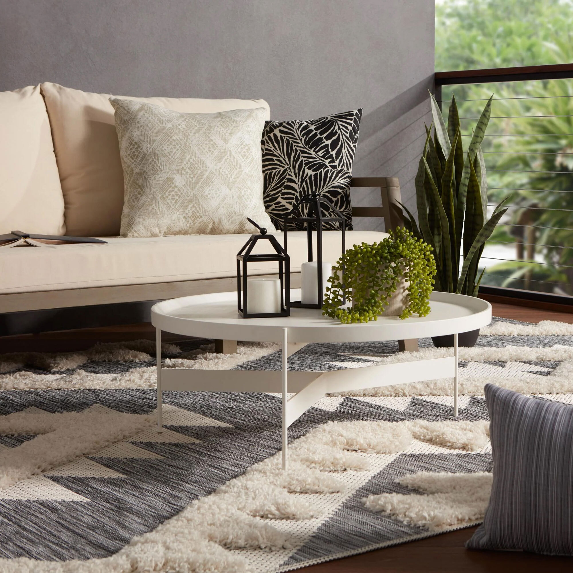 Large View Evan Diamond Multi Textured Rug