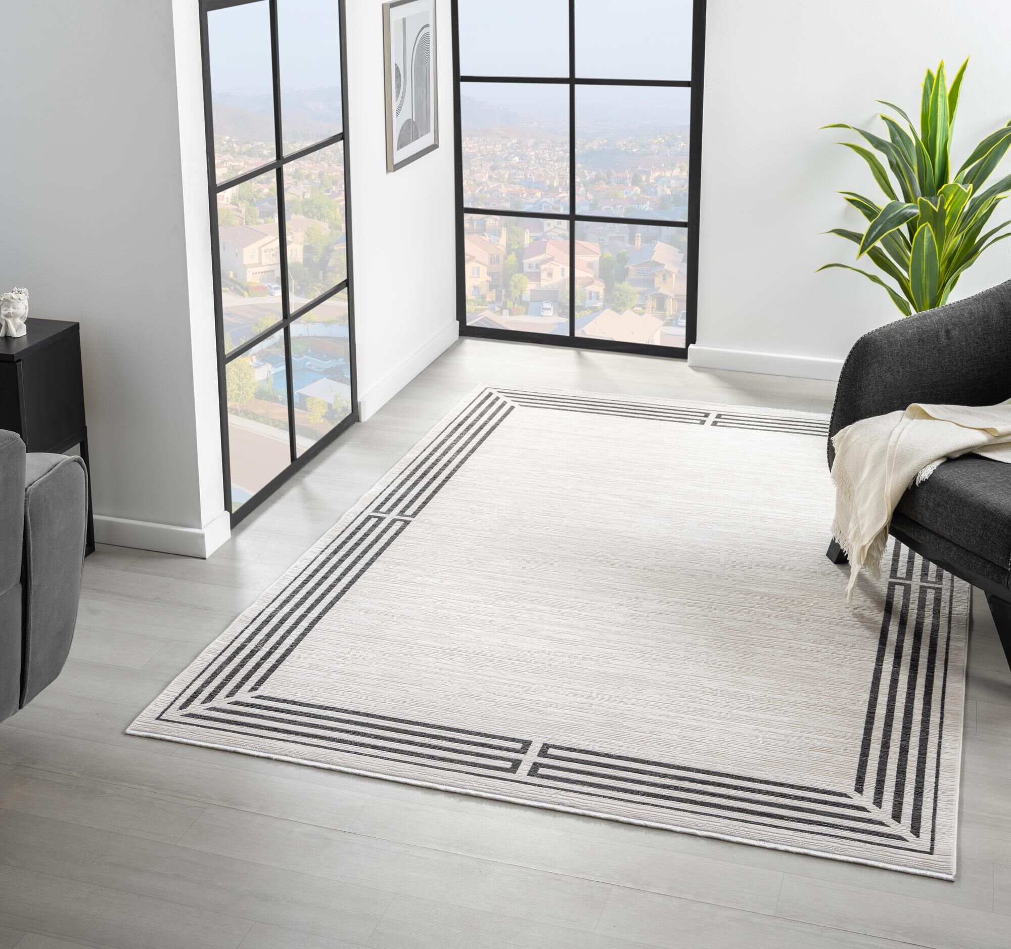 Fendi Plain Border Rug