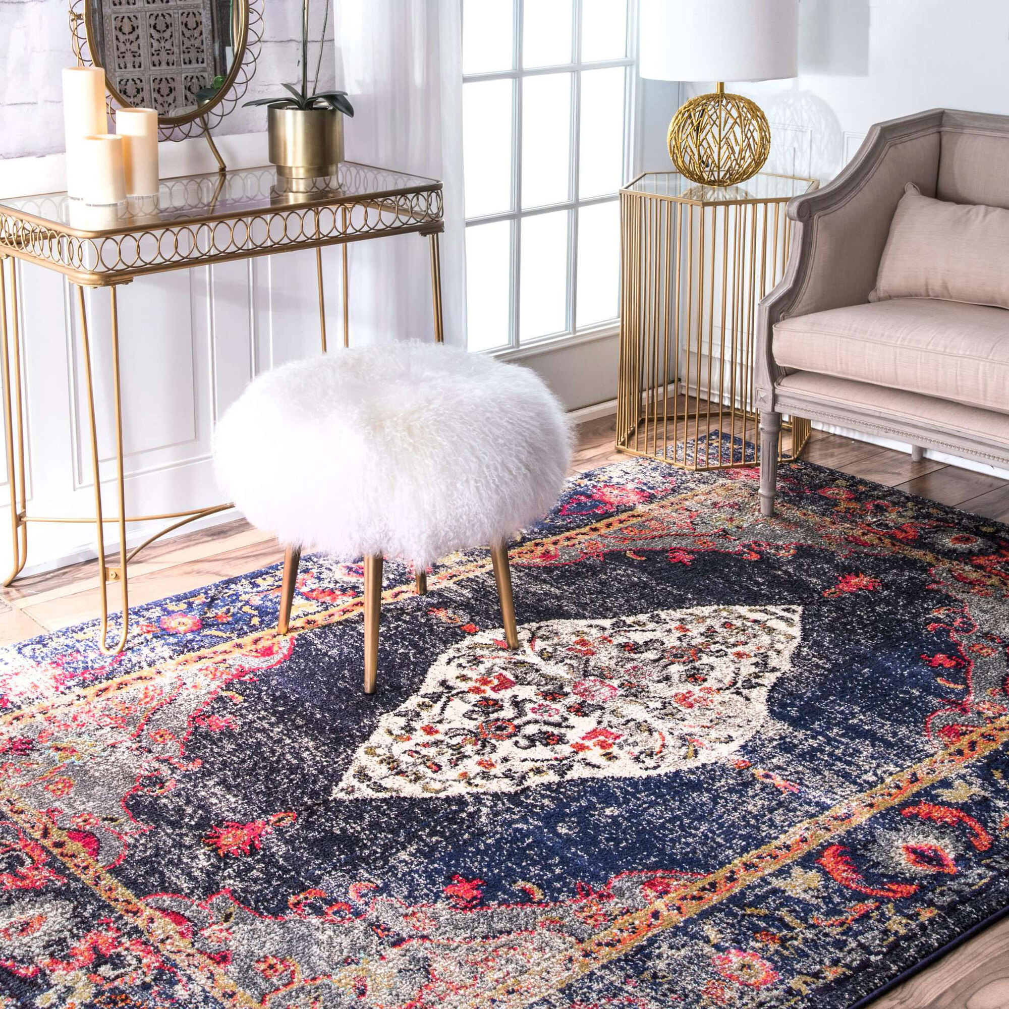 Hank Transitional Medallion Rug