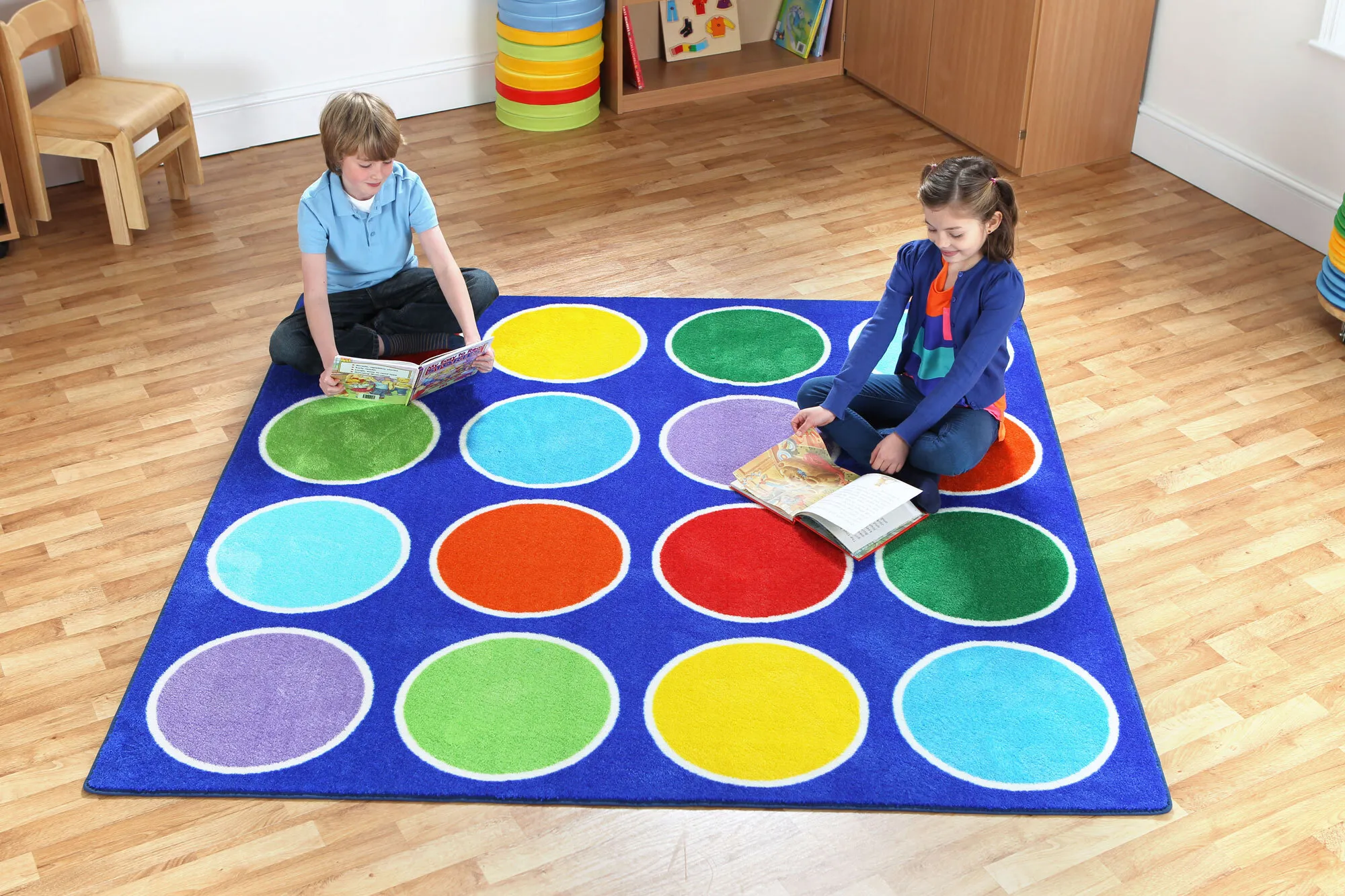 Large View Kids Square Placement Rug