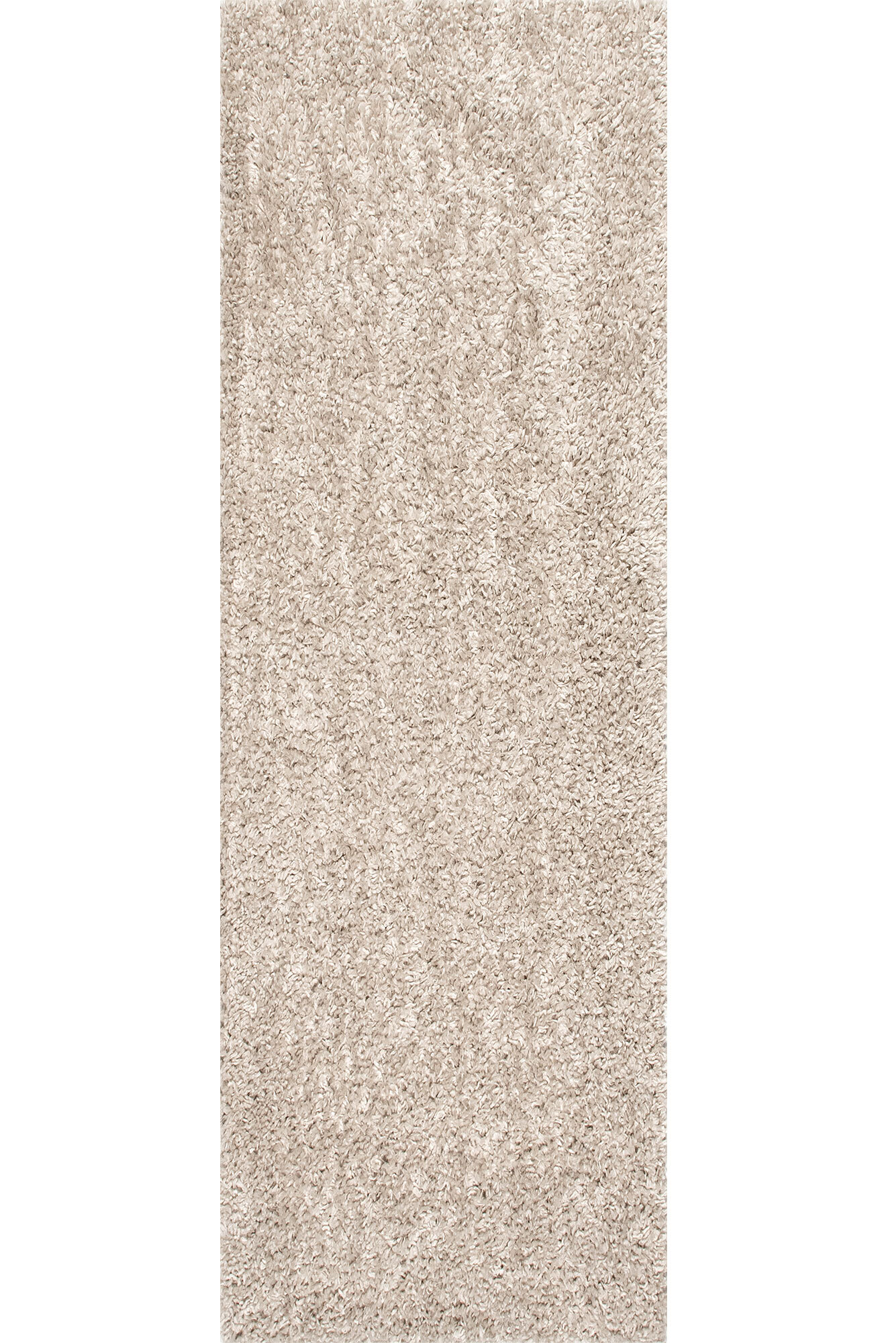 Large View Luis Plain Beige Shaggy Rug