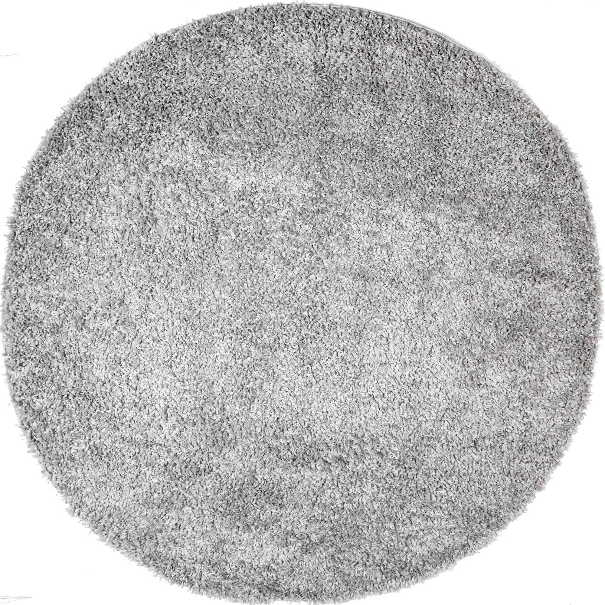 Large View Luis Plain Grey Shaggy Rug