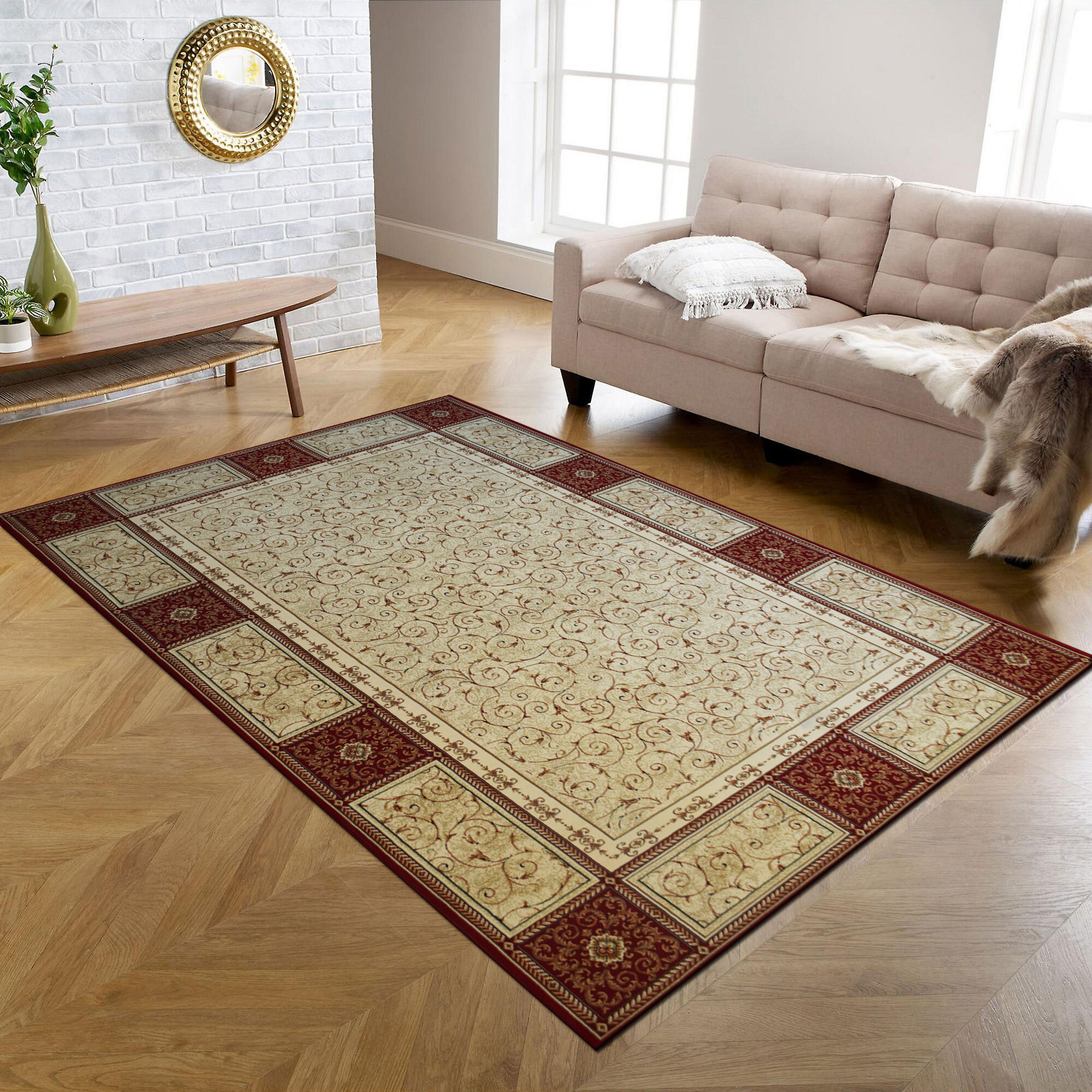 Large View Mercin Traditional Rug
