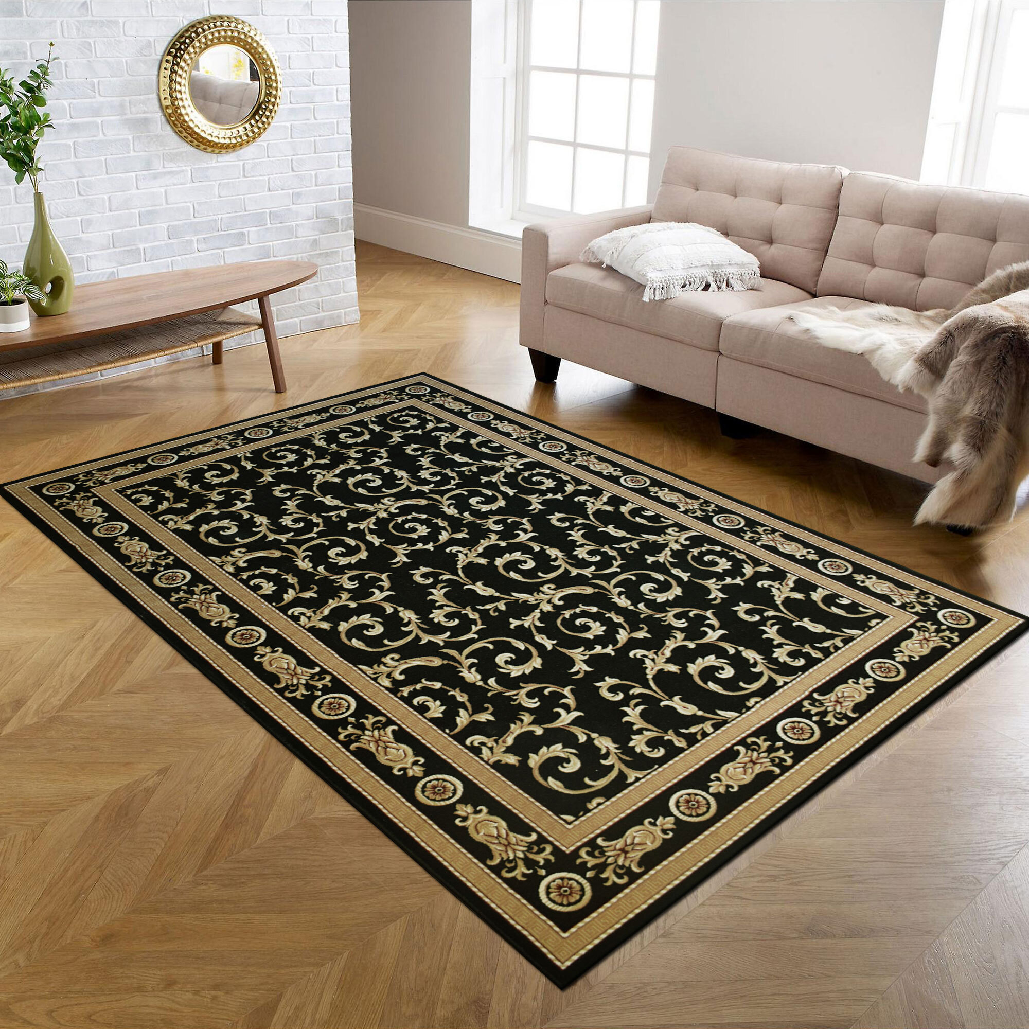 Mercin Traditional Floral Rug