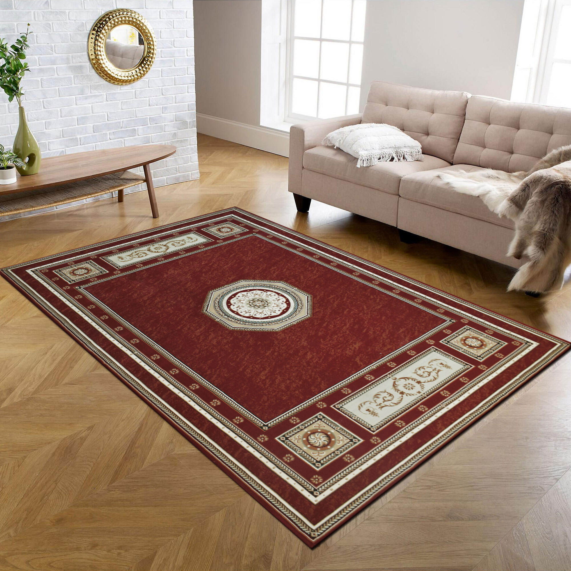 Large View Mercin Traditional Rug