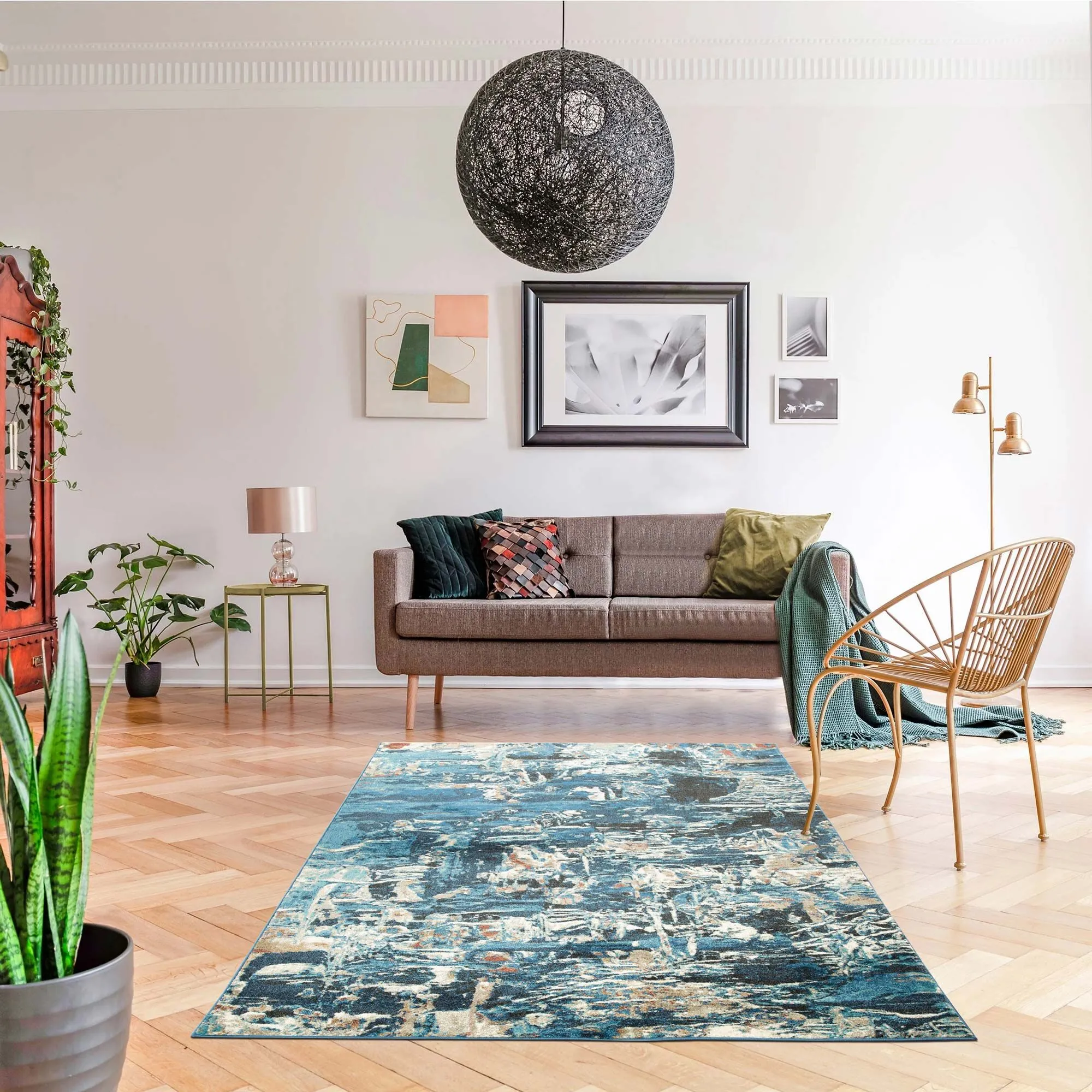 Large View Mobi Contemporary Abstract Rug