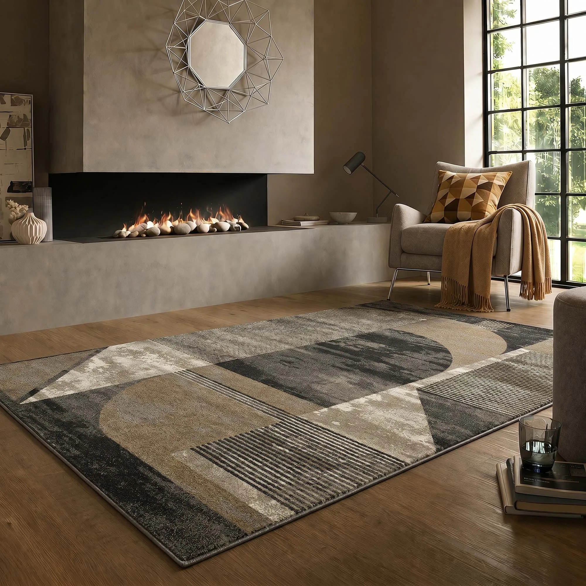 Mobi Modern Geometric Rug