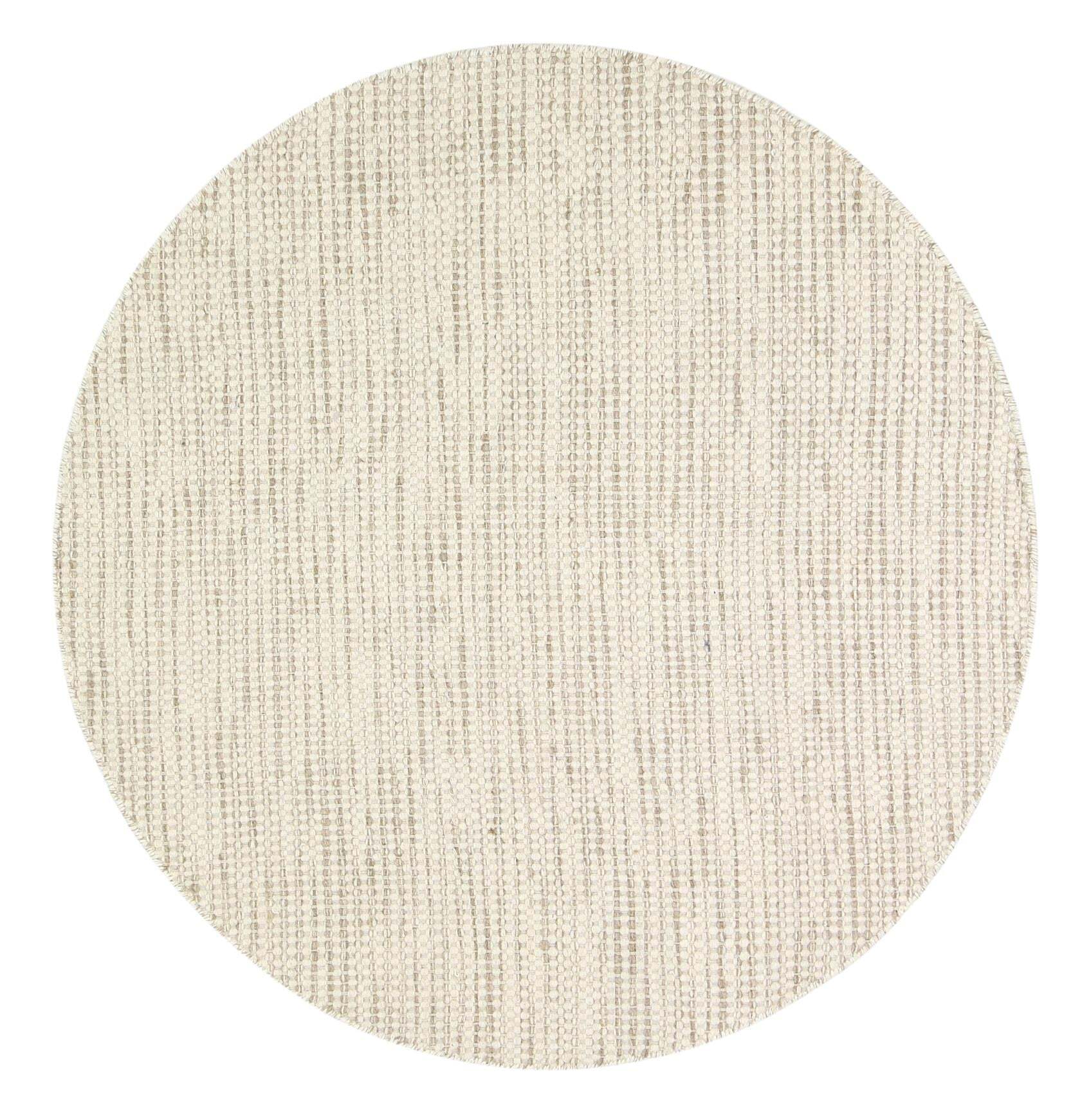 Natura Beige Wool Flatweave Rug
