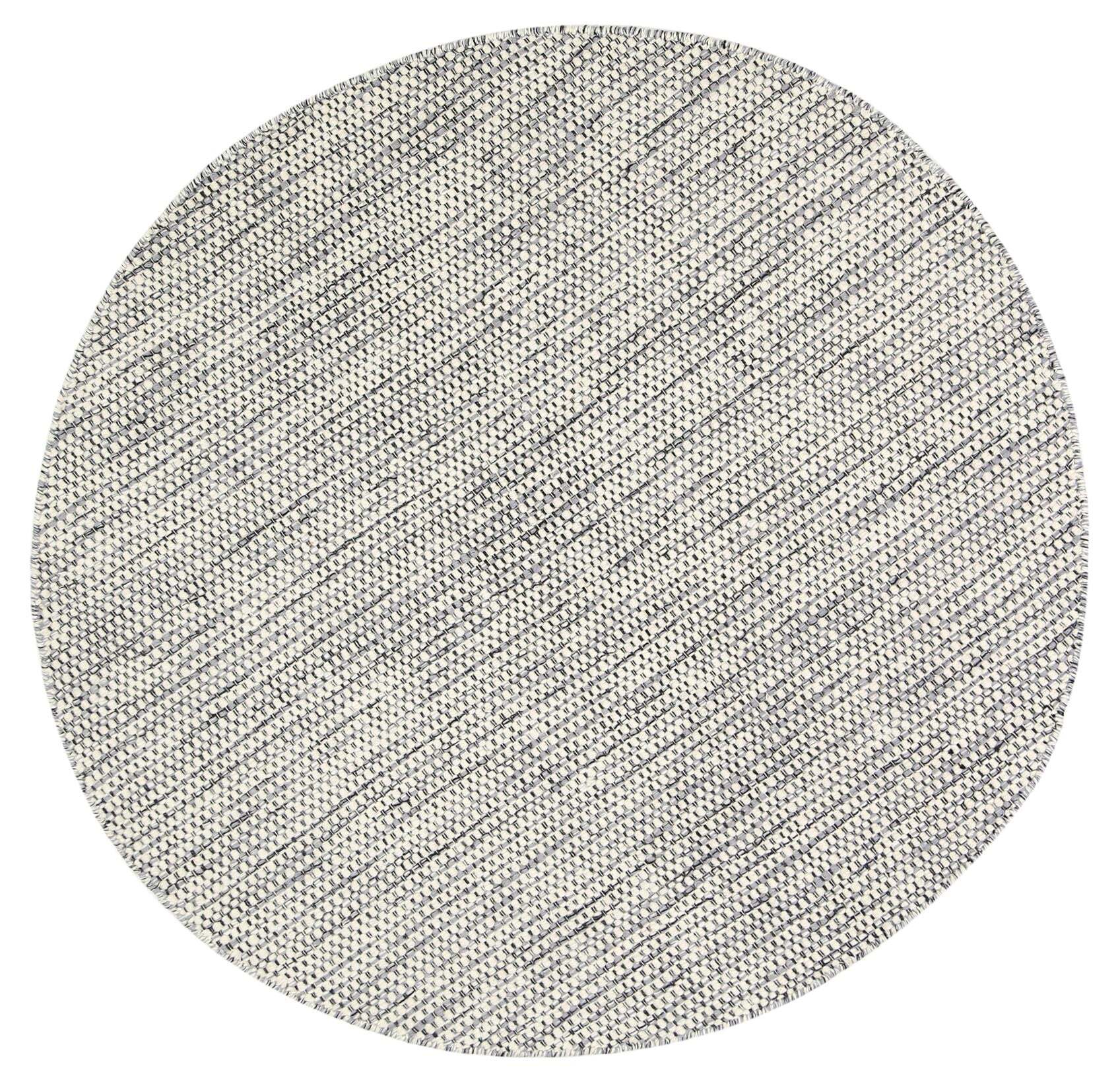 Natura Grey Wool Flatweave Rug