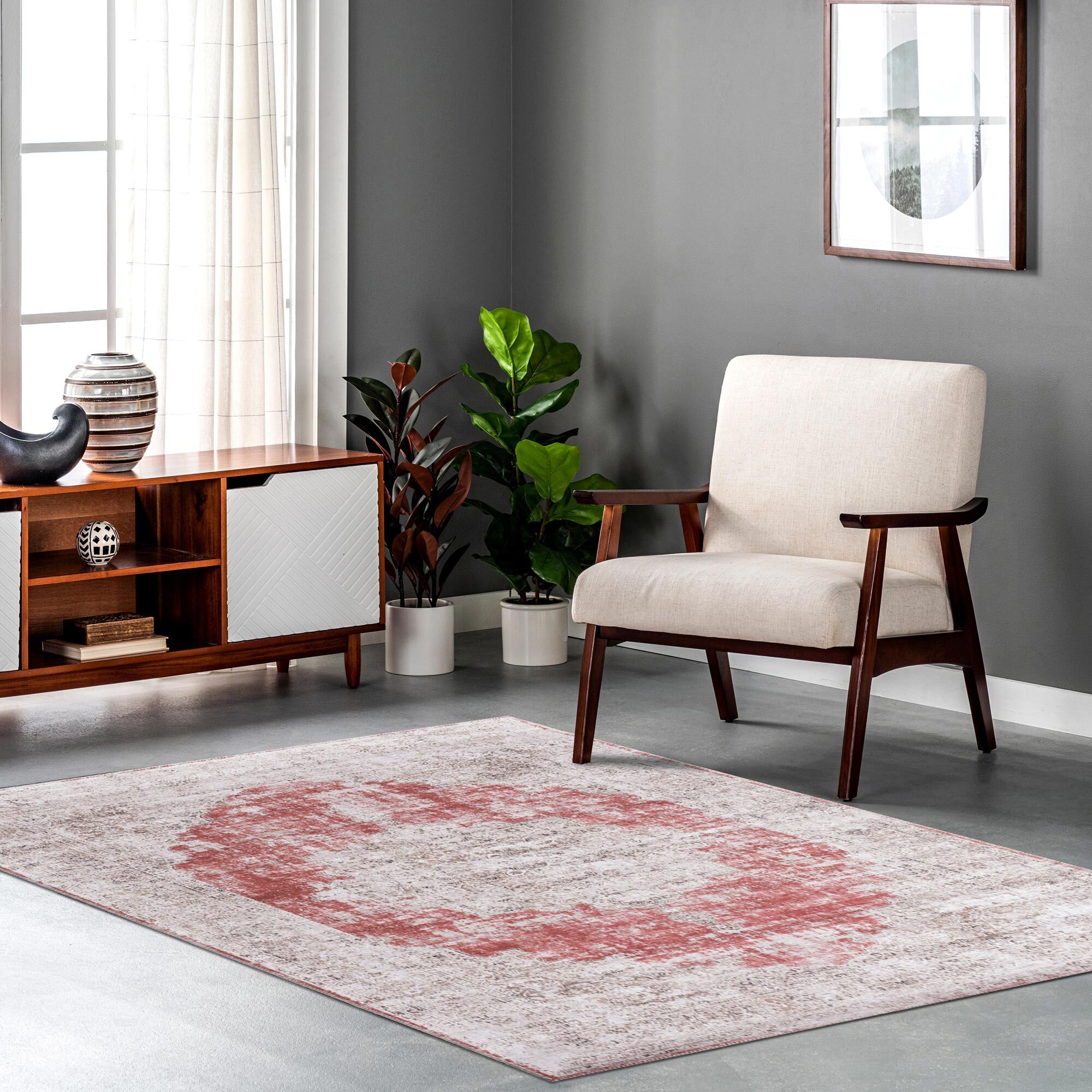 Large View Noble Traditional Medallion Rug