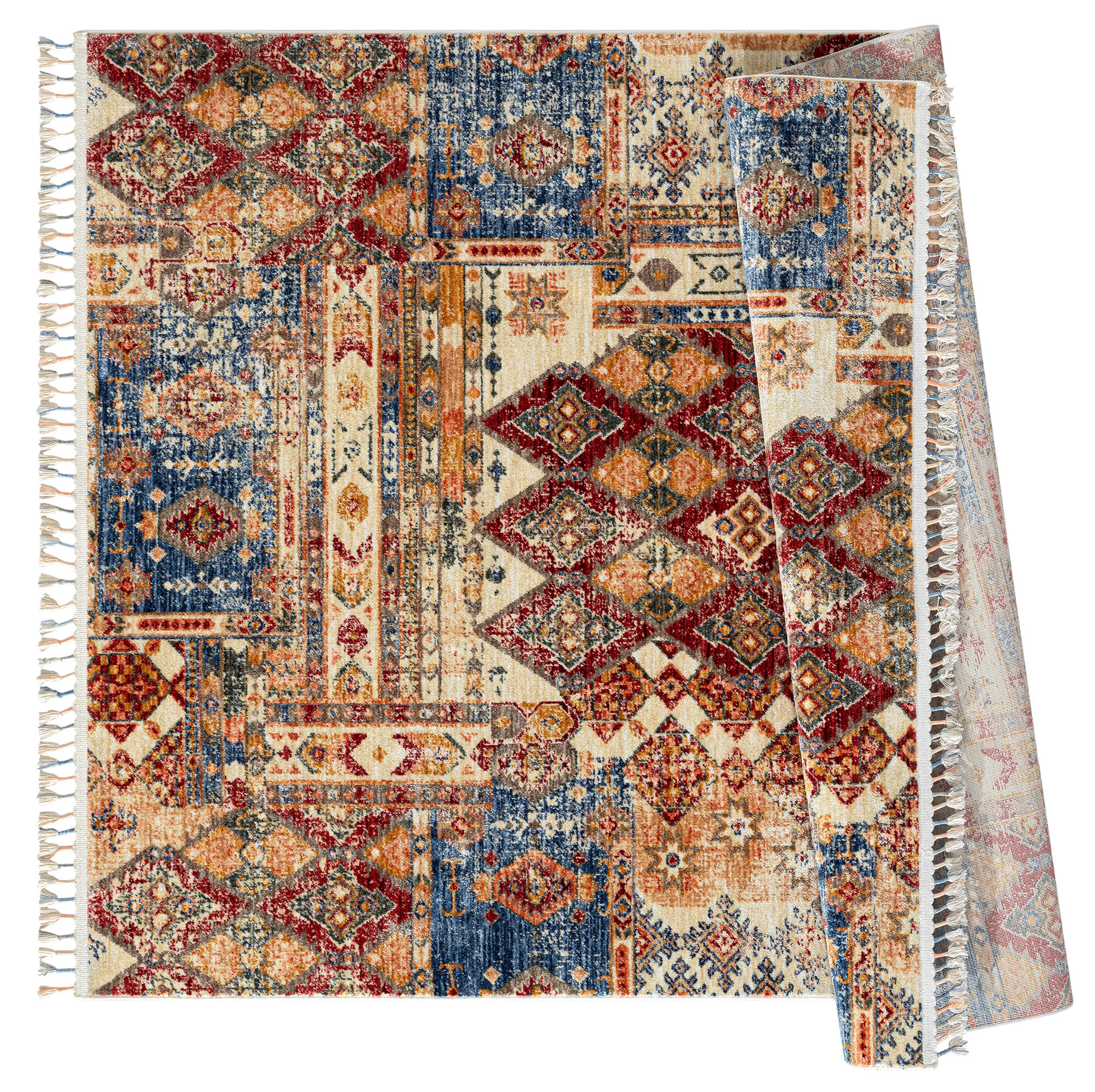 Large View Opal Traditional Fringed Rug