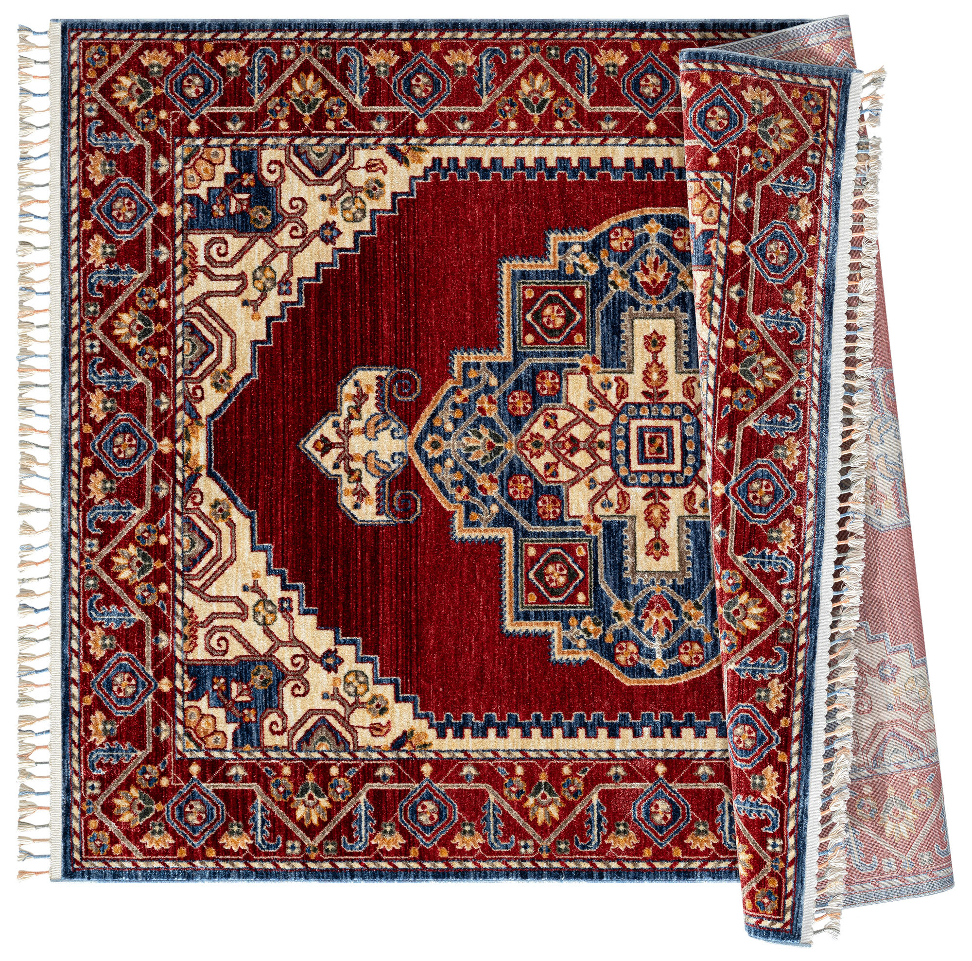 Large View Opal Traditional Medallion Rug