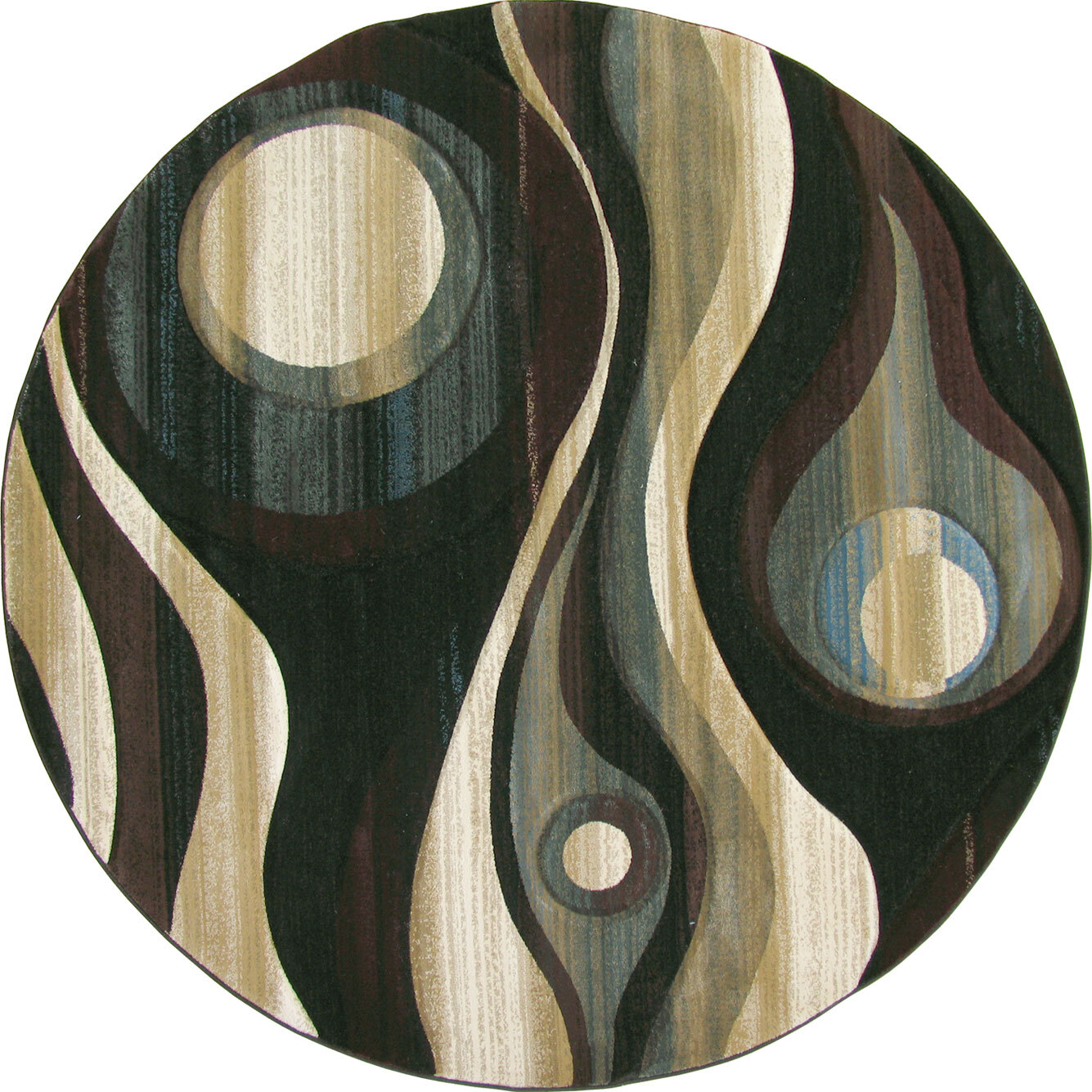 Large View Panama Thick Carved Abstract Rug