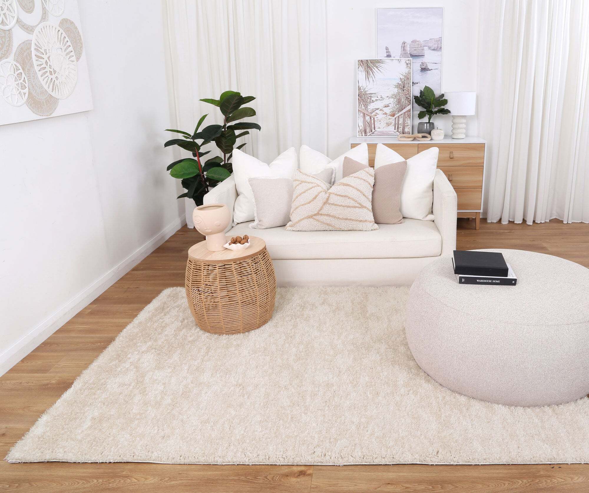 Large View Palace Soft Shaggy Rug
