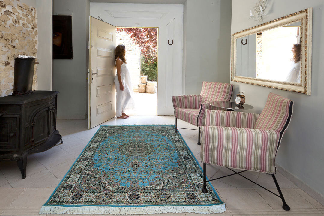 Parsa Blue Medallion Oriental Rug