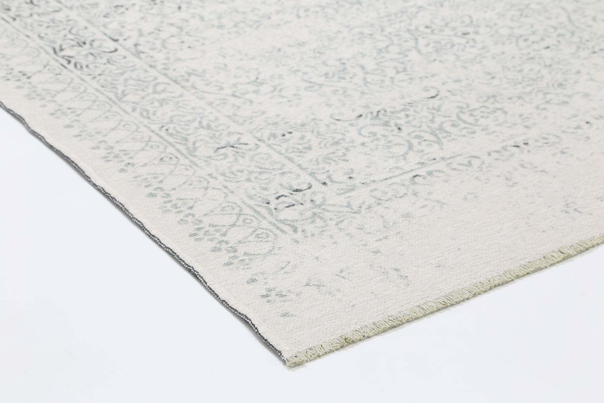 Large View Ryan Grey Cotton Transitional Rug