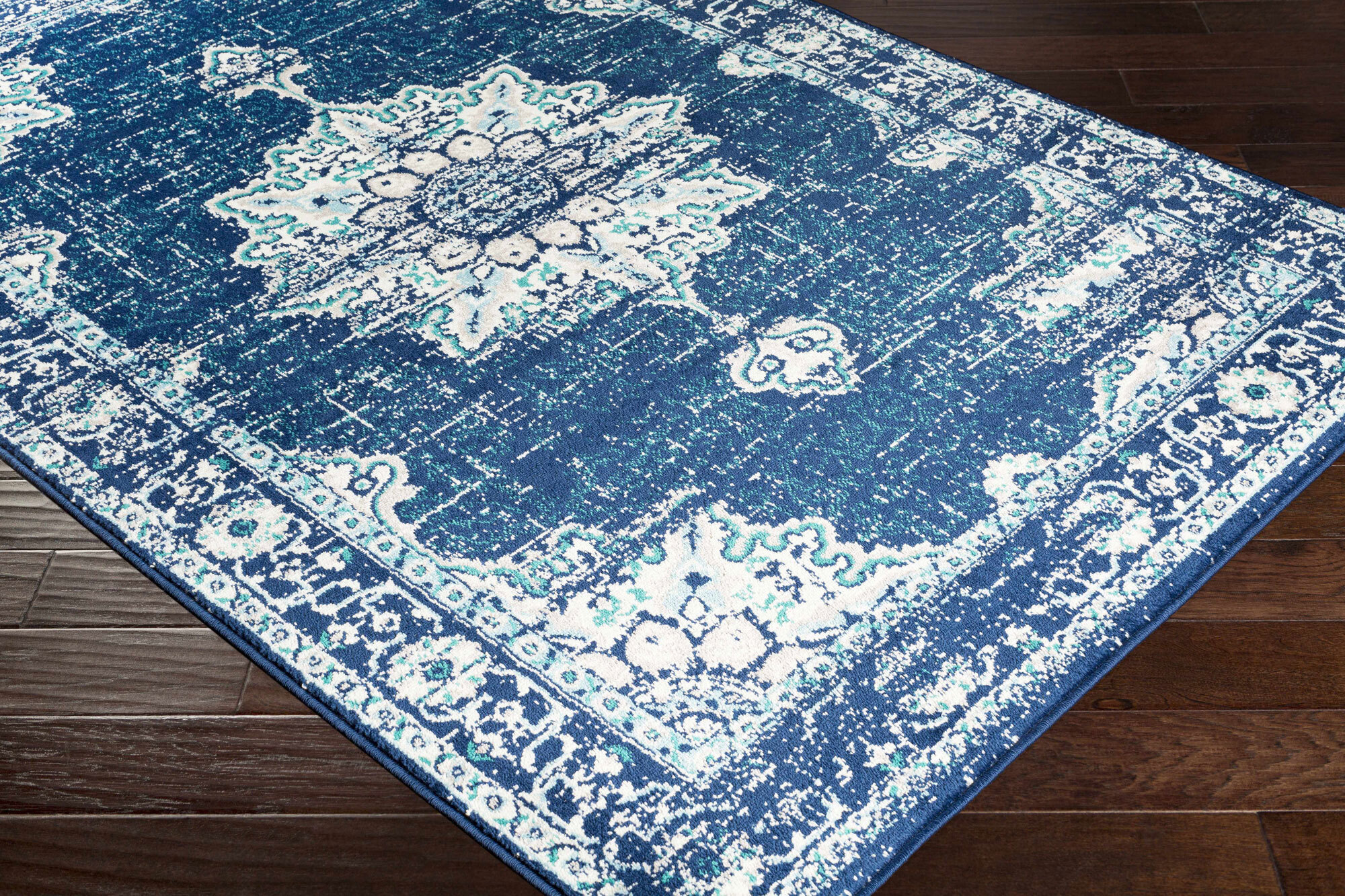 Large View Space Traditional Medallion Rug