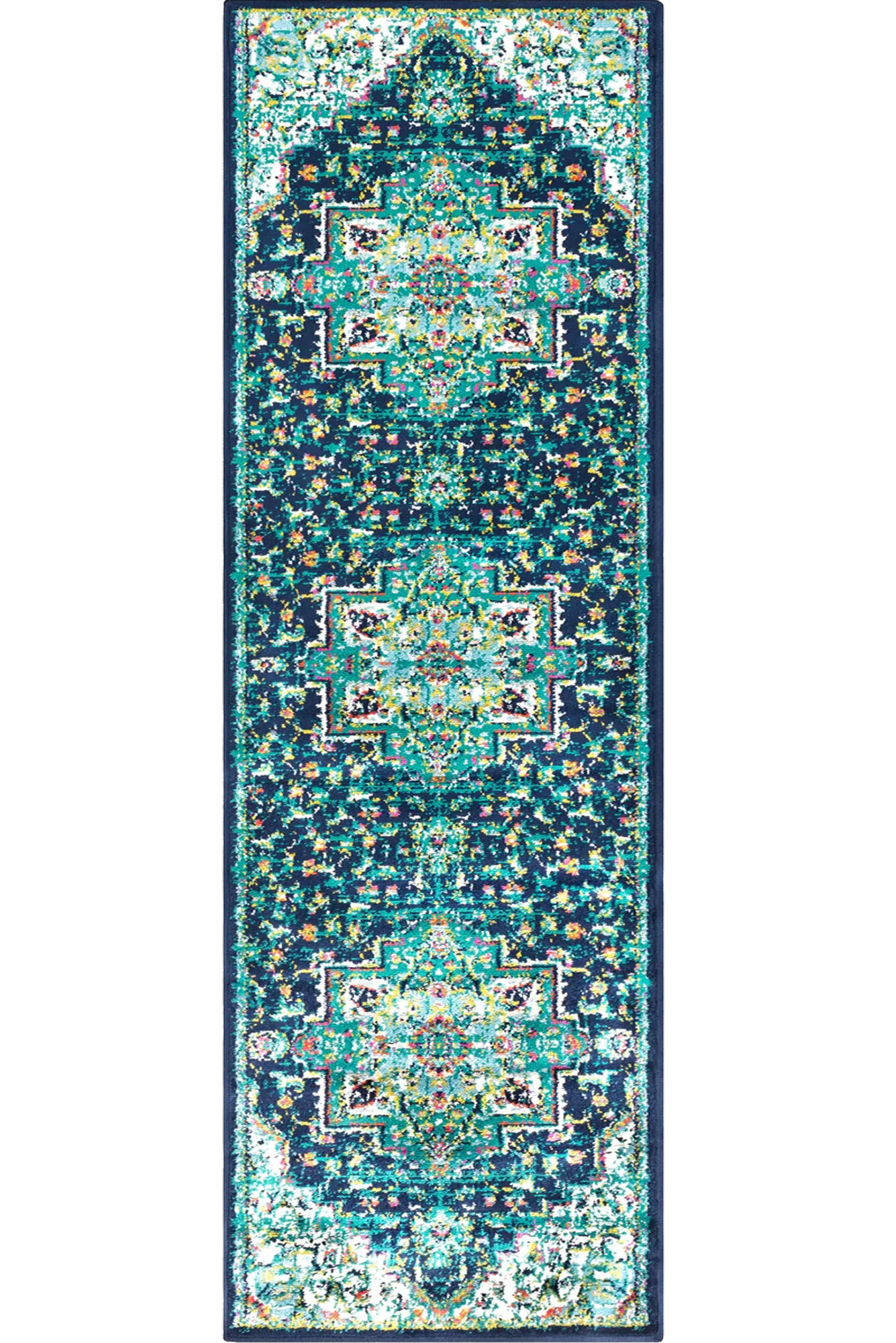 Large View Space Traditional Medallion Rug