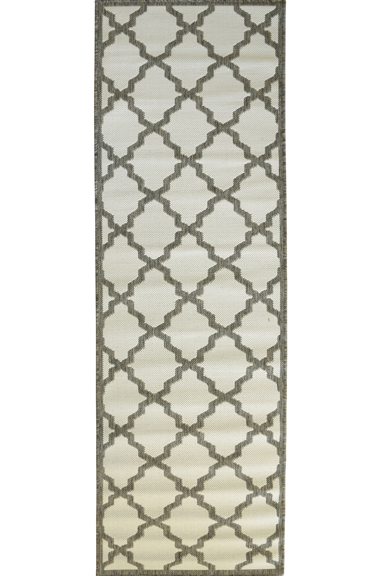 Soleil Ivory Flatweave Trellis Rug