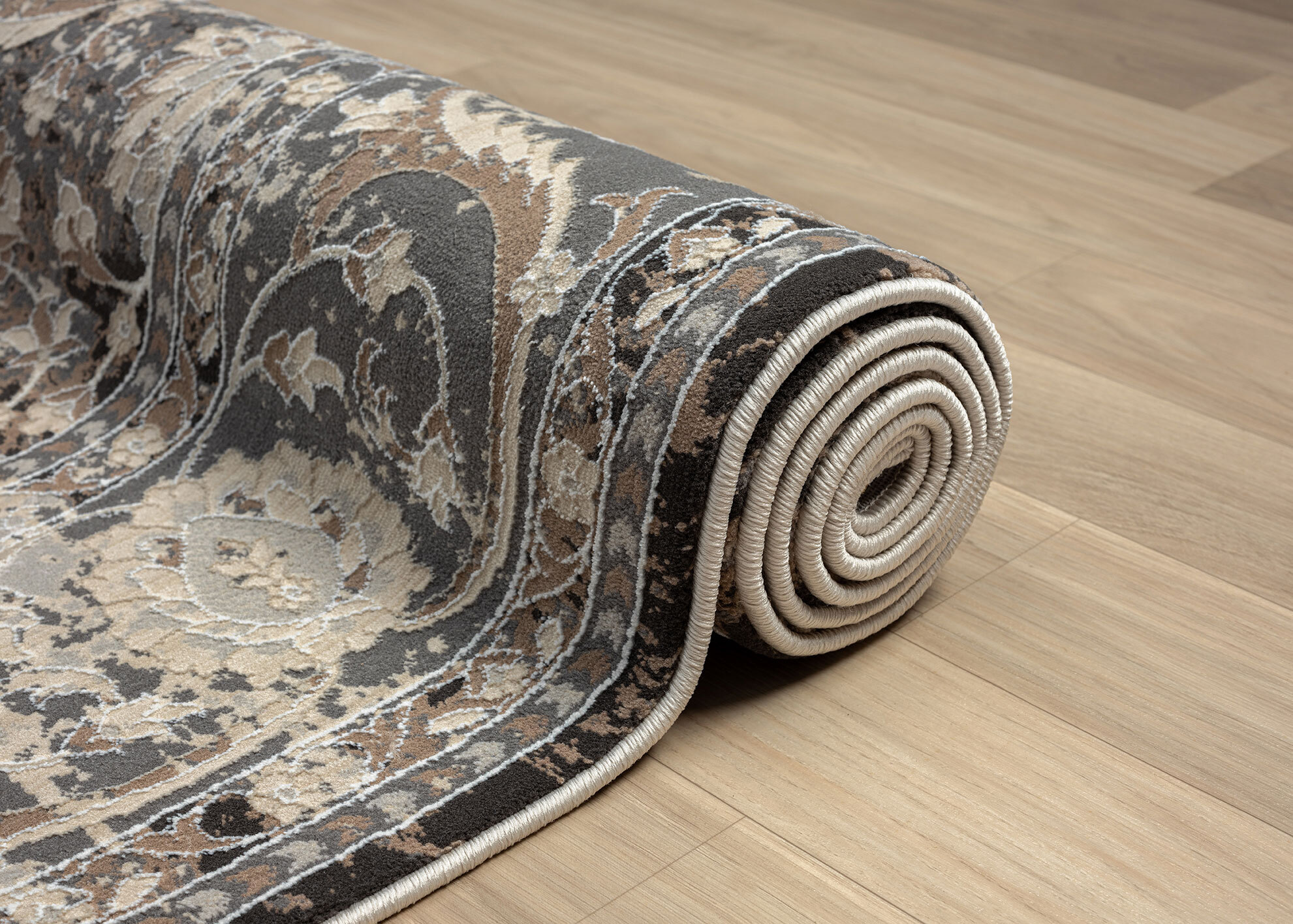 Large View Seve Contemporary Floral Rug