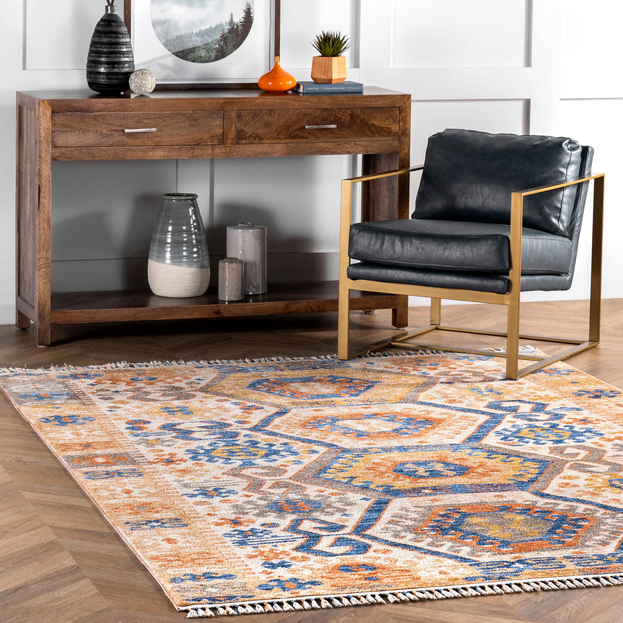 Large View Samantha Moroccan Tassel Rug