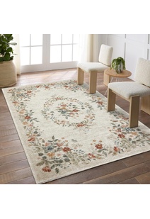 Aubusson Floral Medallion Rug