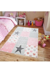 Candy Stars & Hearts Kids Rug