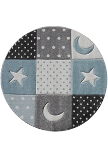 Charlie Moon & Stars Kids Rug