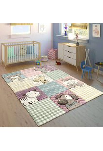 Charlie Cute Animal Nursery Rug