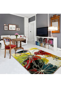 Ellen Modern Floral Abstract Rug