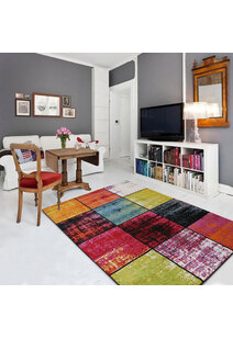Ellen Modern Square Pattern Rug