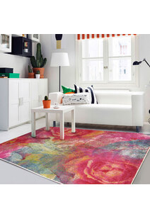 Ellen Modern Rose Flower Rug